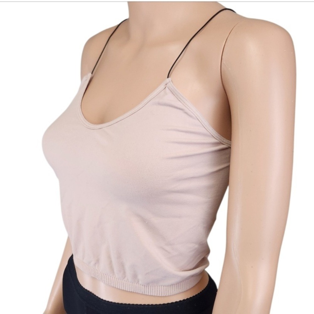 Intimately‎ Free People Beige Spaghetti Strap Cropped Tank Top M/L